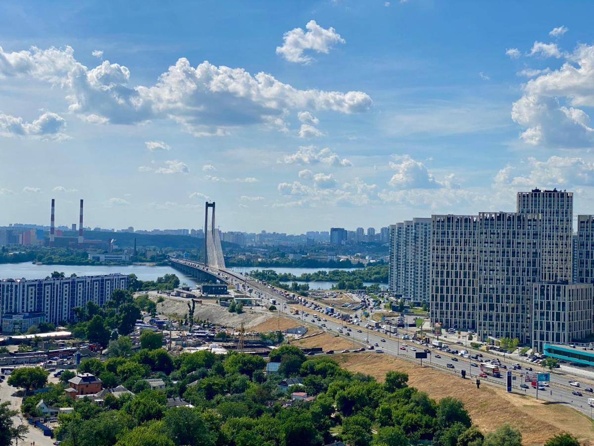 Apartments With Dnipro View Kiev Exteriör bild