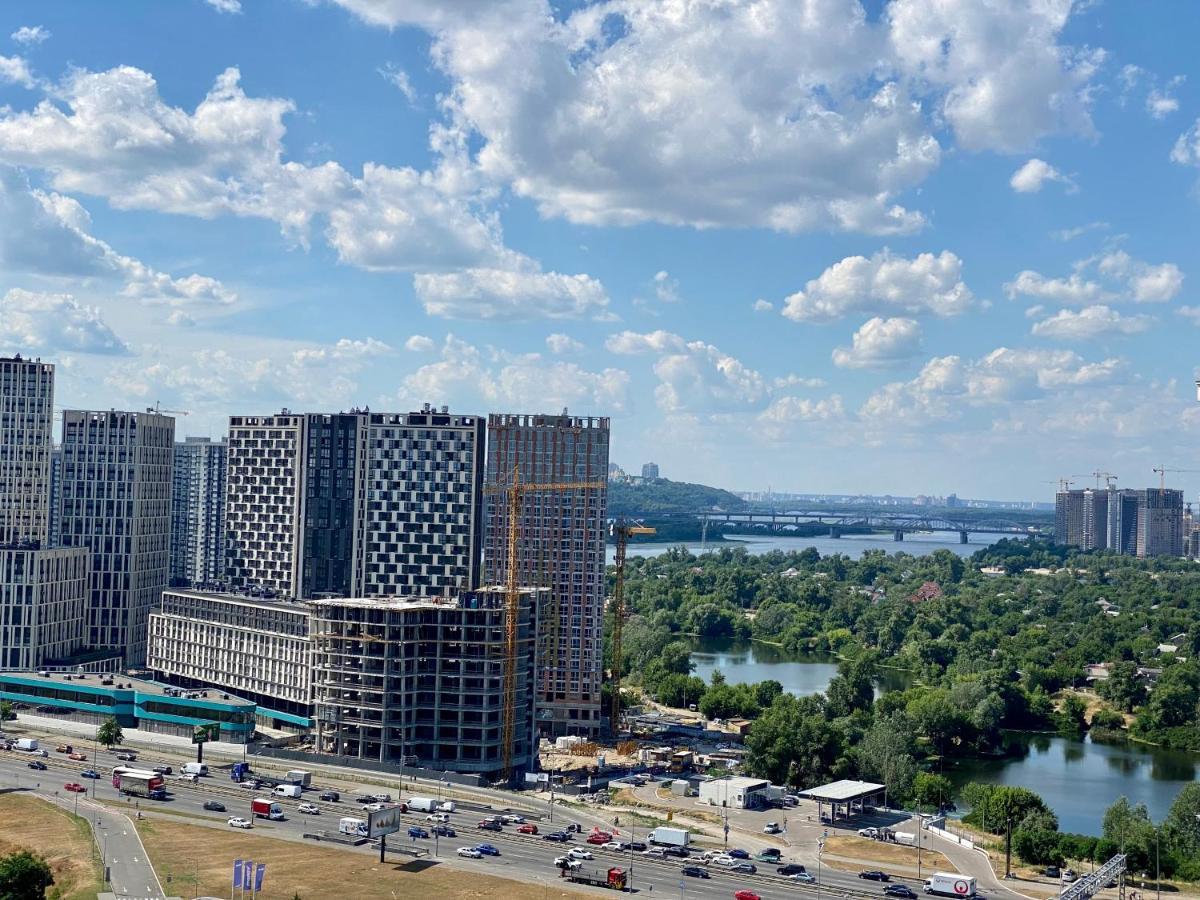 Apartments With Dnipro View Kiev Exteriör bild